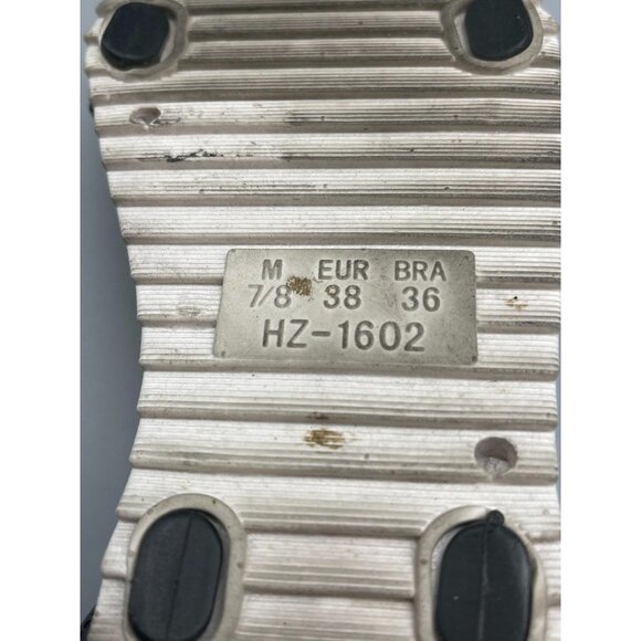 black sandals open toe ankle buckle bendable comfort medium 7/8 READ - Picture 5 of 7